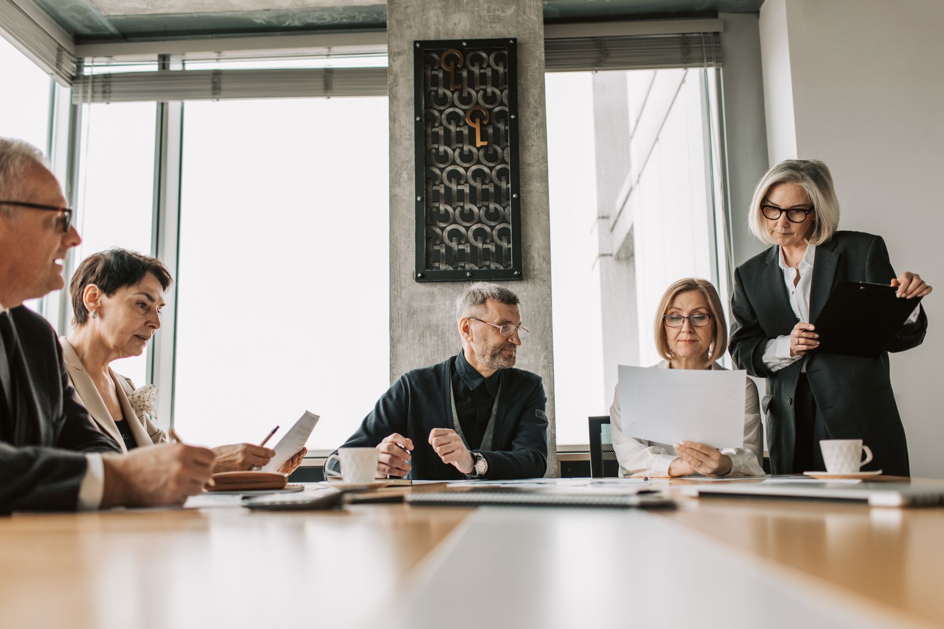Business owner meeting with an advisor to plan an exit